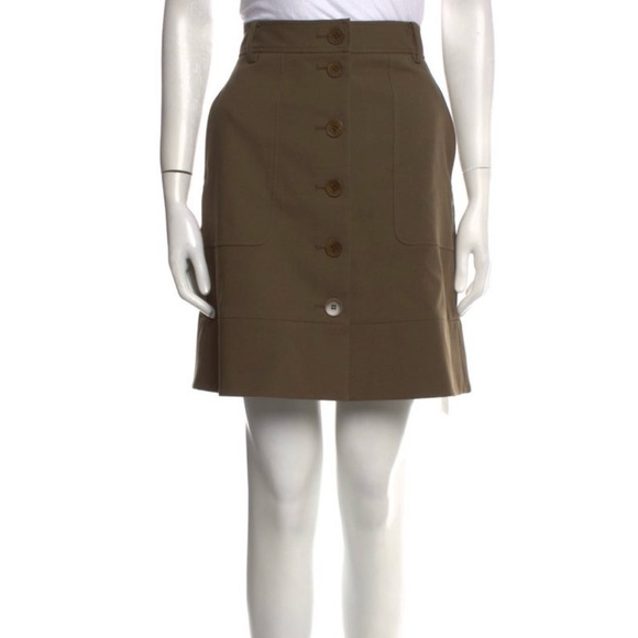 Tibi Knee-Length SkirtKhakiSize M